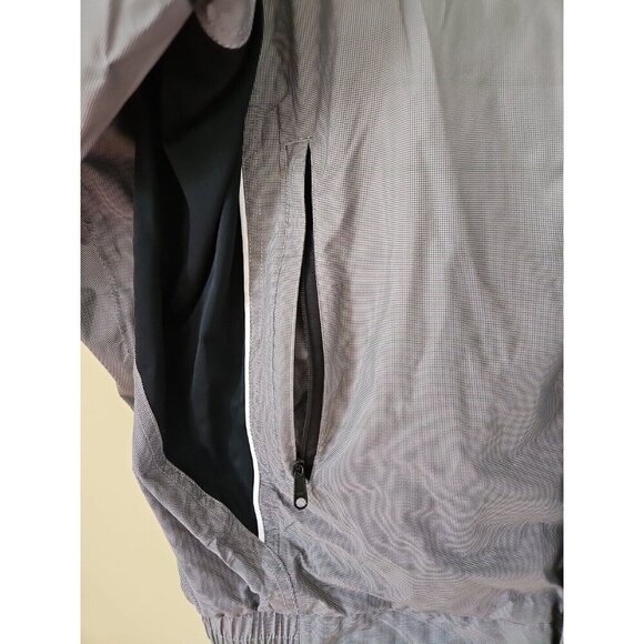 DryJoys FootJoy Jacket Mens XL Gray Full Zip Mockneck Pockets Lined LS Golf Logo - Picture 8 of 16